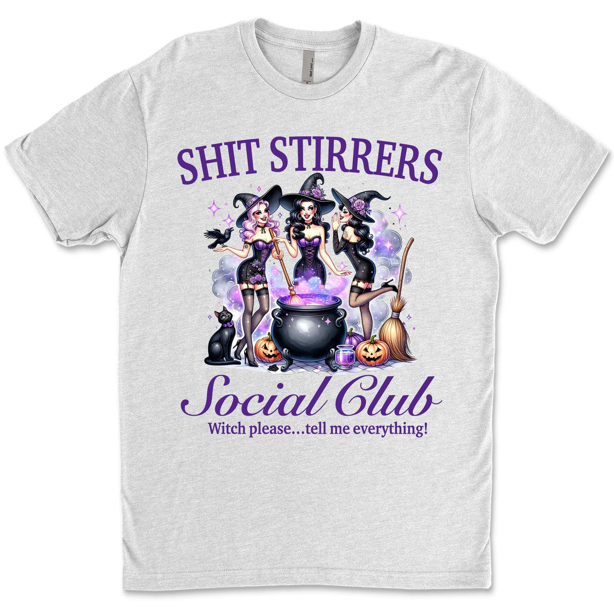 Shit Stirrers Social Club Shirt, Witches Halloween Shirt, Spooky Halloween Shirt, Halloween Sweatshirt T1350