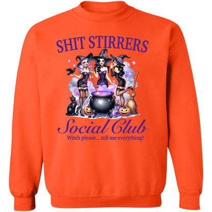 Shit Stirrers Social Club Shirt, Witches Halloween Shirt, Spooky Halloween Shirt, Halloween Sweatshirt T1350
