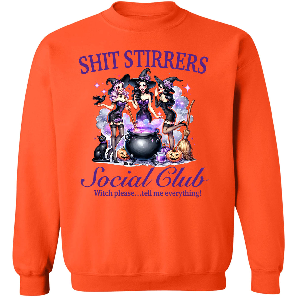 Shit Stirrers Social Club Shirt, Witches Halloween Shirt, Spooky Halloween Shirt, Halloween Sweatshirt T1350