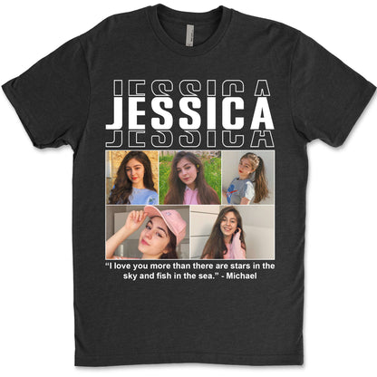 Live Preview Custom Collage Pets Photo, Personalized Upload Dog Cat Pet Photo Shirt Dark C1352