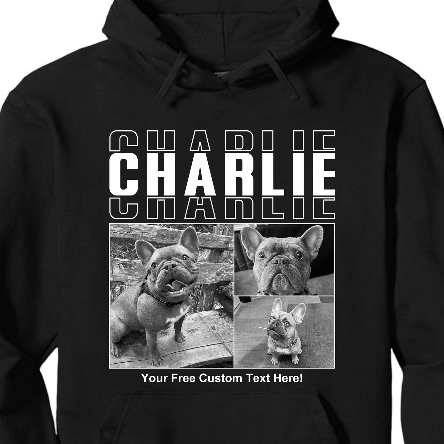 Live Preview Custom Your Own Collage Photo Idea, Personalized Christmas Family Photo, Valentine's Day Gifts for Couples Shirt Dark C1352