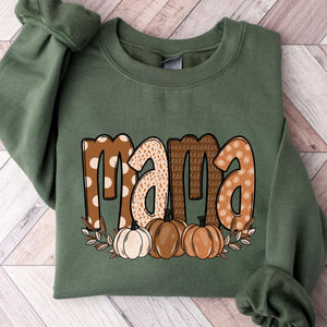 Fall Mama Shirt,  Autumn Season Shirt, Gift For Mom, Halloween Shirt, Halloween Sweatshirt T1356