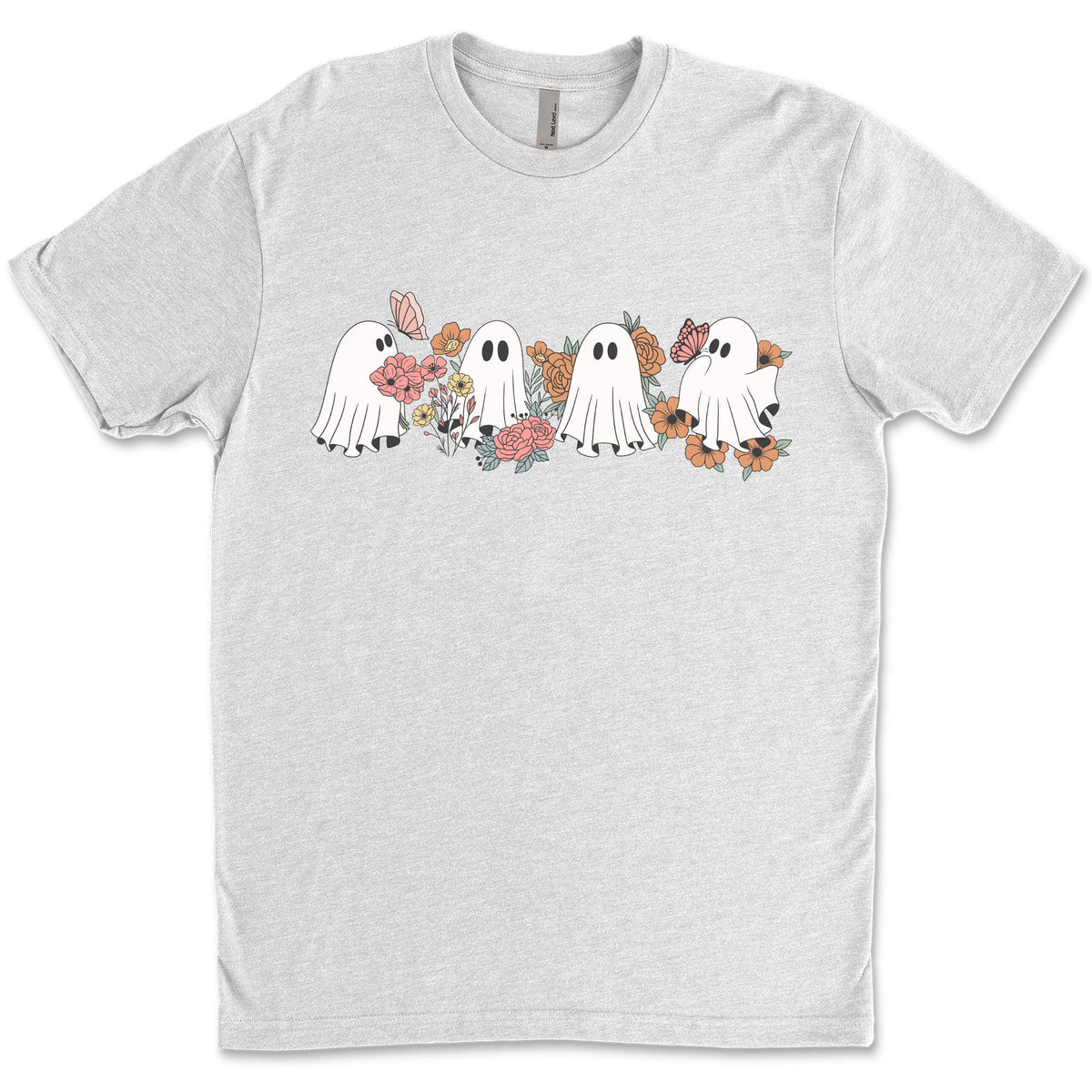 Retro Floral Ghosts Shirt, Cute Halloween Shirt, Halloween Sweatshirt T1358