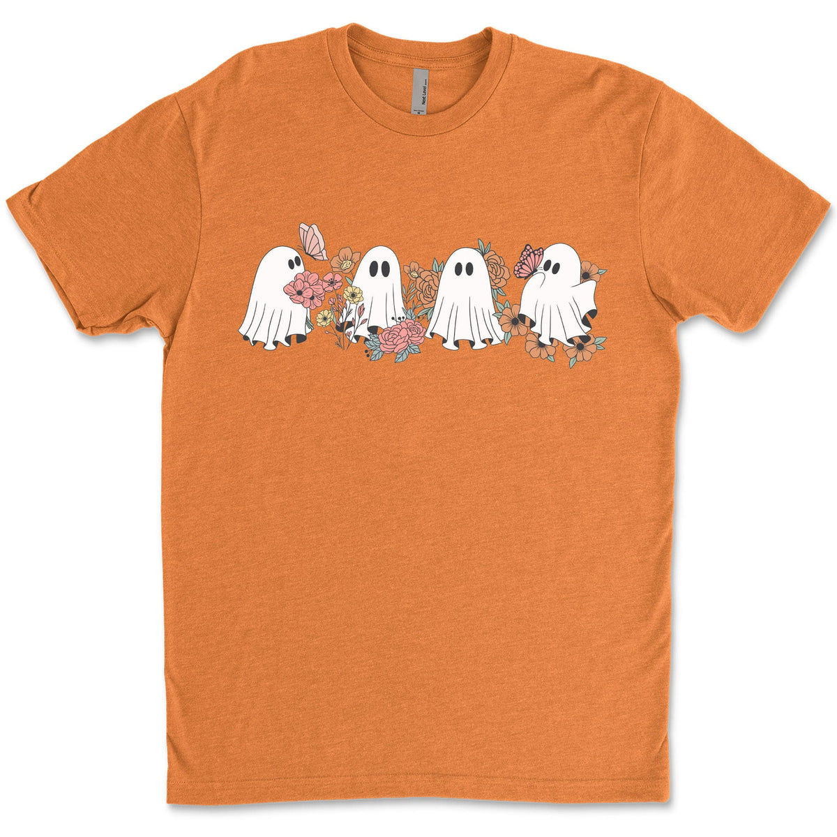 Retro Floral Ghosts Shirt, Cute Halloween Shirt, Halloween Sweatshirt T1358