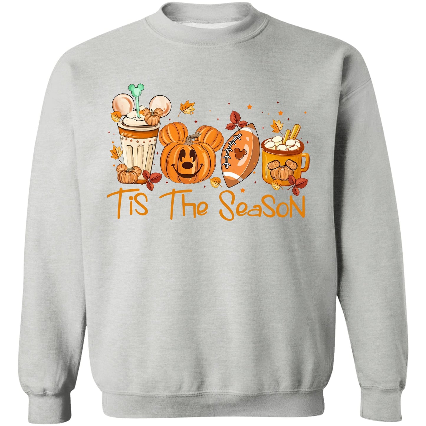 Tis The Season Shirt, Football Halloween Shirt, Pumpkin Spice Shirt, Mouse Pumpkin Shirt, Autumn Halloween Sweatshirt T1360