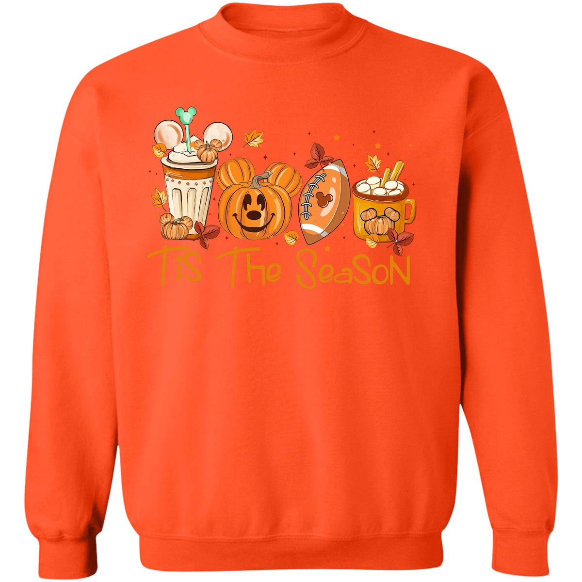 Tis The Season Shirt, Football Halloween Shirt, Pumpkin Spice Shirt, Mouse Pumpkin Shirt, Autumn Halloween Sweatshirt T1360