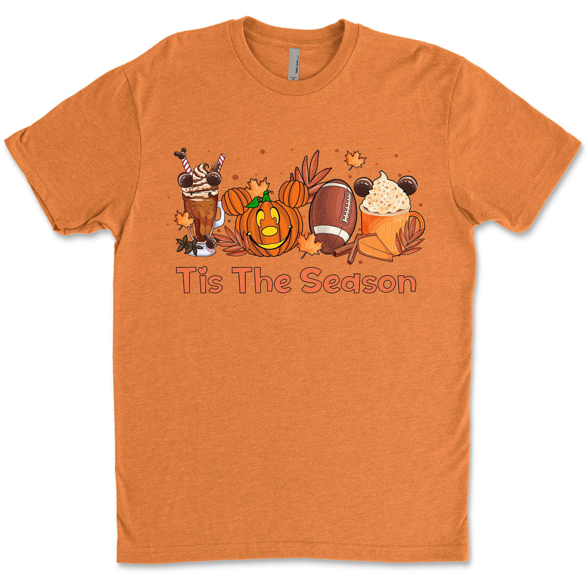 Tis The Season Shirt, Football Halloween Shirt, Pumpkin Spice Shirt, Mouse Pumpkin Shirt, Autumn Halloween Sweatshirt T1361
