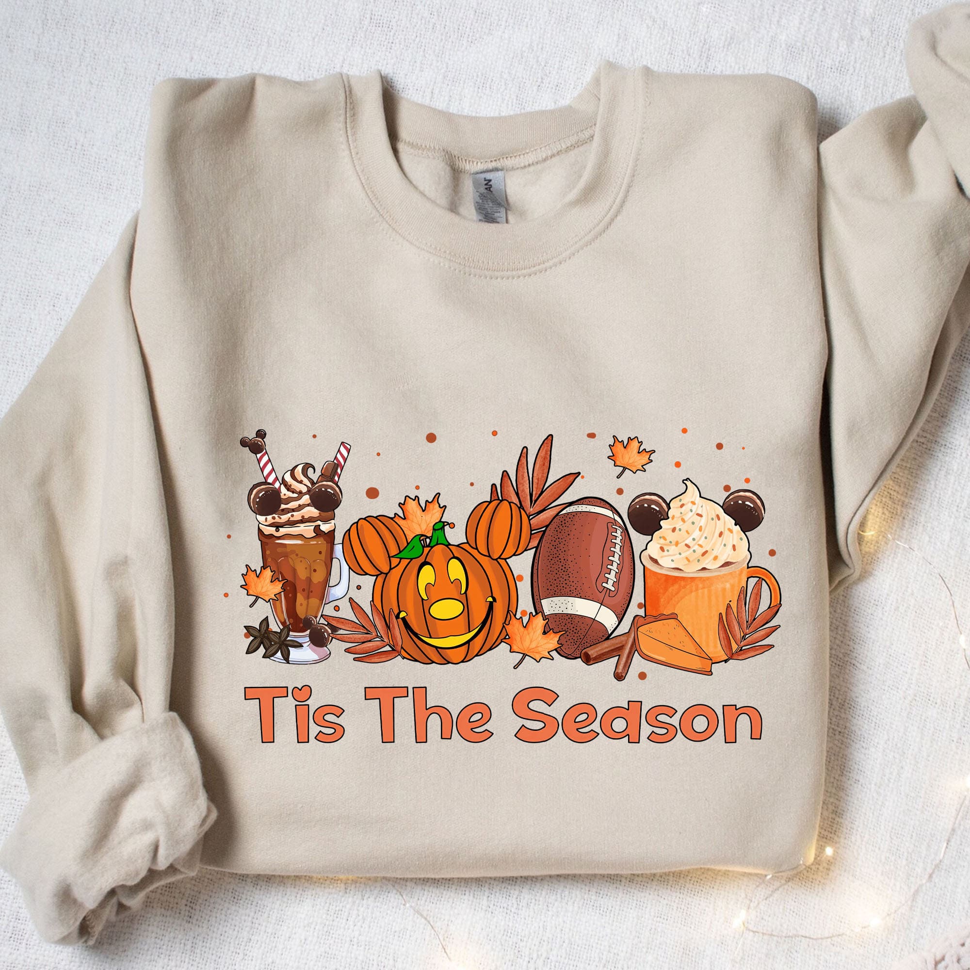 Tis The Season Shirt, Football Halloween Shirt, Pumpkin Spice Shirt, Mouse Pumpkin Shirt, Autumn Halloween Sweatshirt T1361