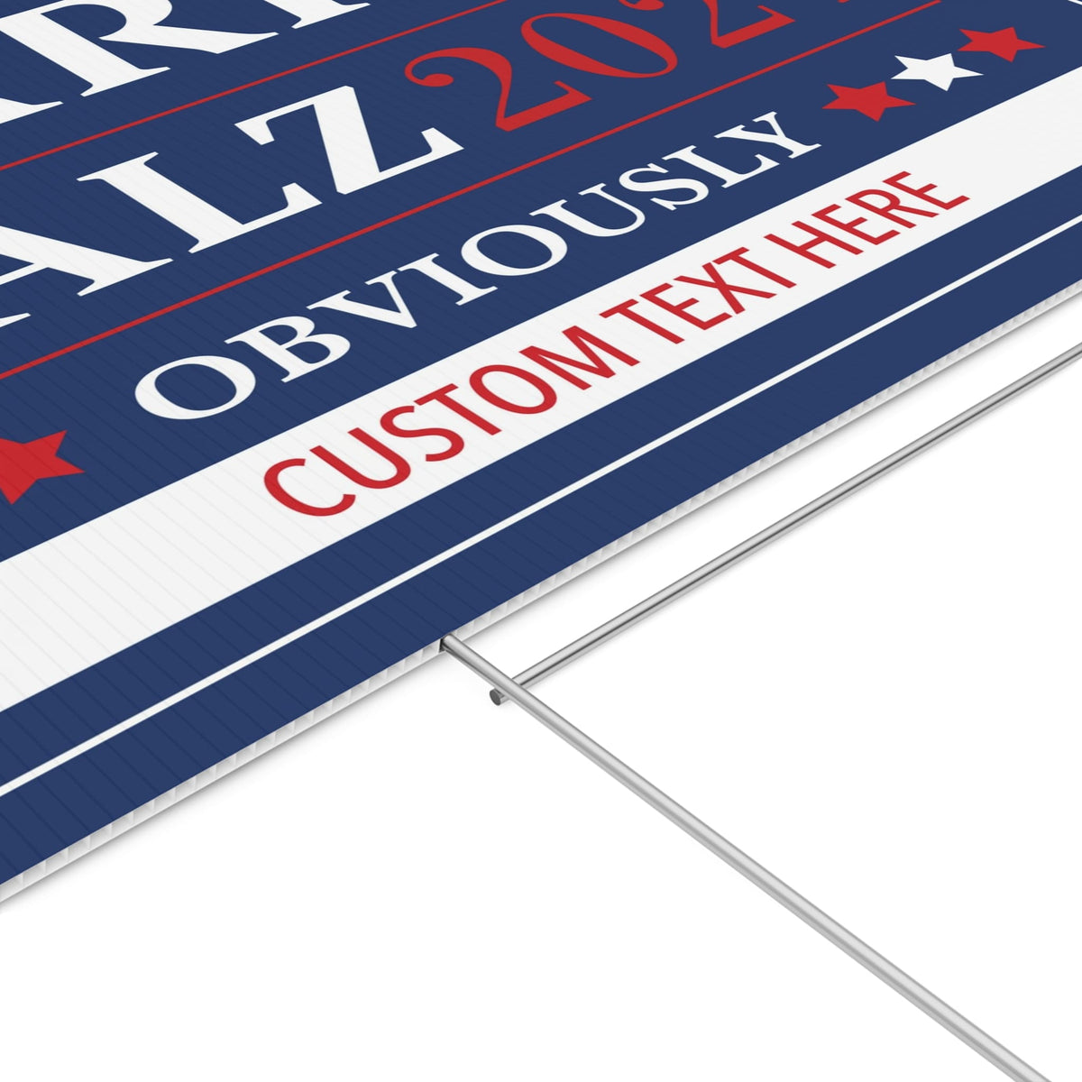 Harris Walz Obviously 2024 Yard Sign, Kamala Harris 2024 Yard Sign ...