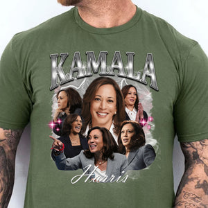 Kamala Harris 2024 Bootleg Shirt, Kamala Harris Vintage Photo Shirt, Kamala Harris Retro 90s Shirt, Kamala Harris 2024 Shirt, Democrat Shirt Dark T1371 - KH2