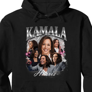 Kamala Harris 2024 Bootleg Shirt, Kamala Harris Vintage Photo Shirt, Kamala Harris Retro 90s Shirt, Kamala Harris 2024 Shirt, Democrat Shirt Dark T1371 - KH2