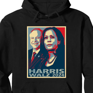 Kamala Harris Tim Walz Shirt, Harris Walz Shirt, Kamala Harris 2024 Shirt, Democrat Shirt Dark T1373 - KH2