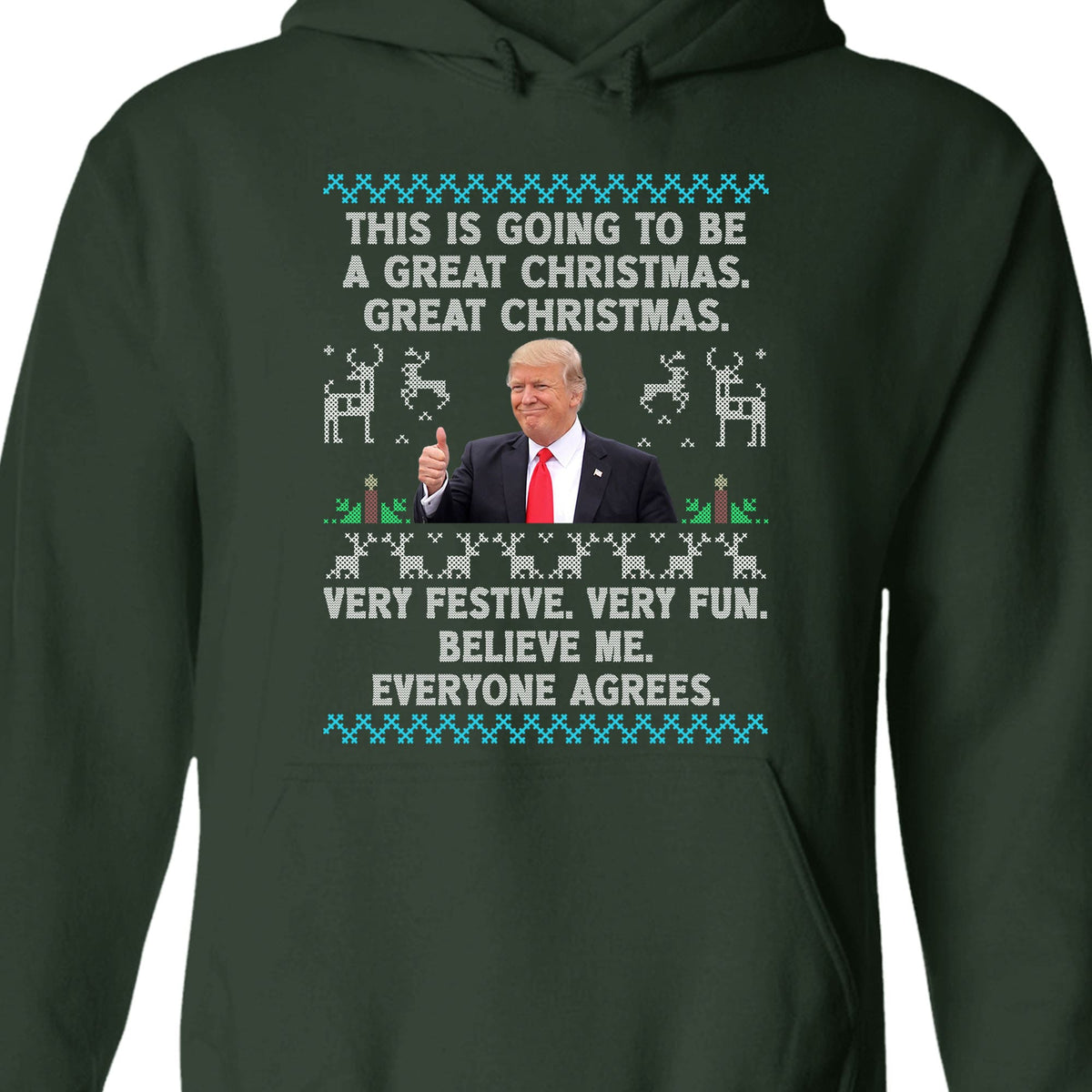 This Is Going To Be A Great Christmas, Funny Trump Ugly Sweater, Trump 2024 Sweatshirt, Trump Supporters Christmas Sweatshirt T1377 - GOP