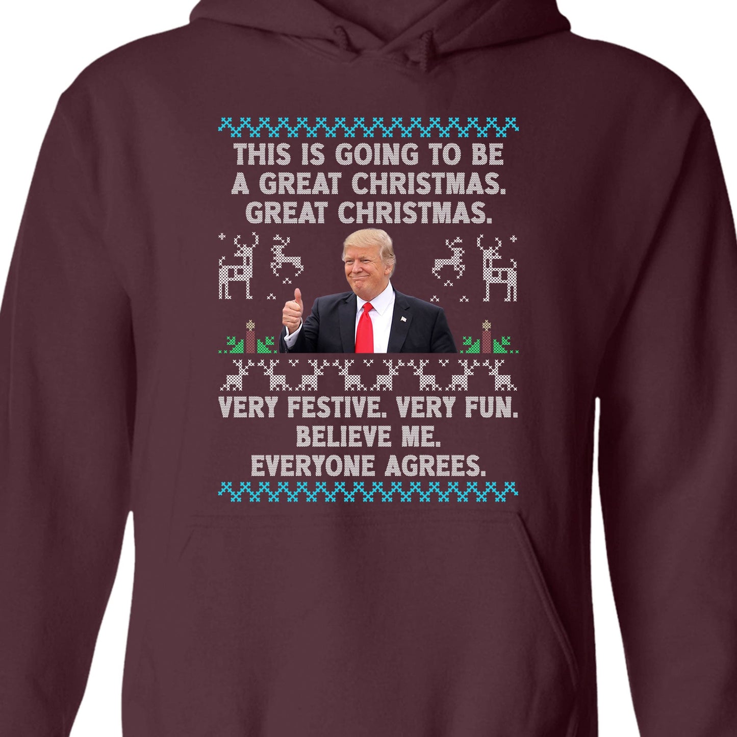 This Is Going To Be A Great Christmas, Funny Trump Ugly Sweater, Trump 2024 Sweatshirt, Trump Supporters Christmas Sweatshirt T1377 - GOP