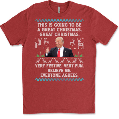 This Is Going To Be A Great Christmas, Funny Trump Ugly Sweater, Trump 2024 Sweatshirt, Trump Supporters Christmas Sweatshirt T1377 - GOP