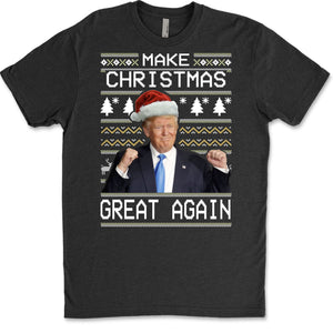 Make Christmas Great Again, Funny Trump Ugly Sweater, Trump 2024 Sweatshirt, Trump Supporters Christmas Sweatshirt T1380 - GOP