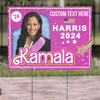 Kamala Harris 2024 Yard Sign | Madam President Pink Yard Sign | Democrat Yard Sign T1481 - KH2