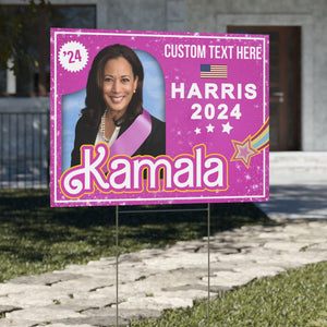 Kamala Harris 2024 Yard Sign | Madam President Pink Yard Sign | Democrat Yard Sign T1481 - KH2