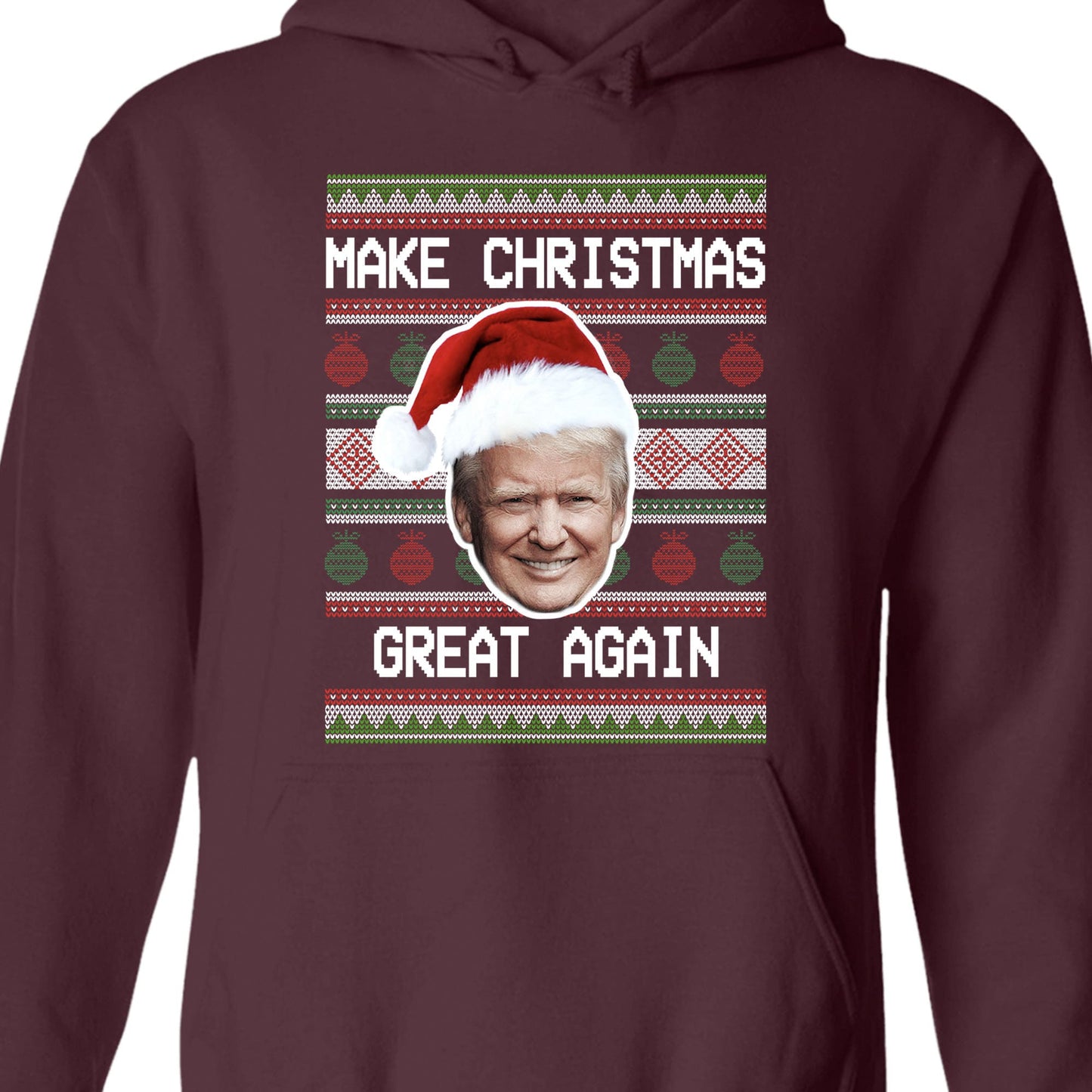 Make Christmas Great Again Ugly Sweater, Republican Shirt, Trump 2024 Sweatshirt, Trump Supporters Christmas Sweatshirt T1381 - GOP
