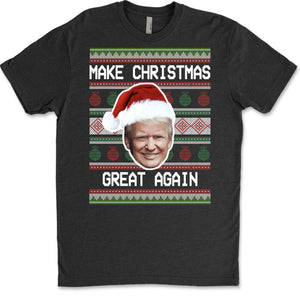 Make Christmas Great Again Ugly Sweater, Republican Shirt, Trump 2024 Sweatshirt, Trump Supporters Christmas Sweatshirt T1381 - GOP