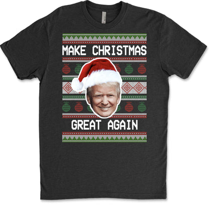 Make Christmas Great Again Ugly Sweater, Republican Shirt, Trump 2024 Sweatshirt, Trump Supporters Christmas Sweatshirt T1381 - GOP