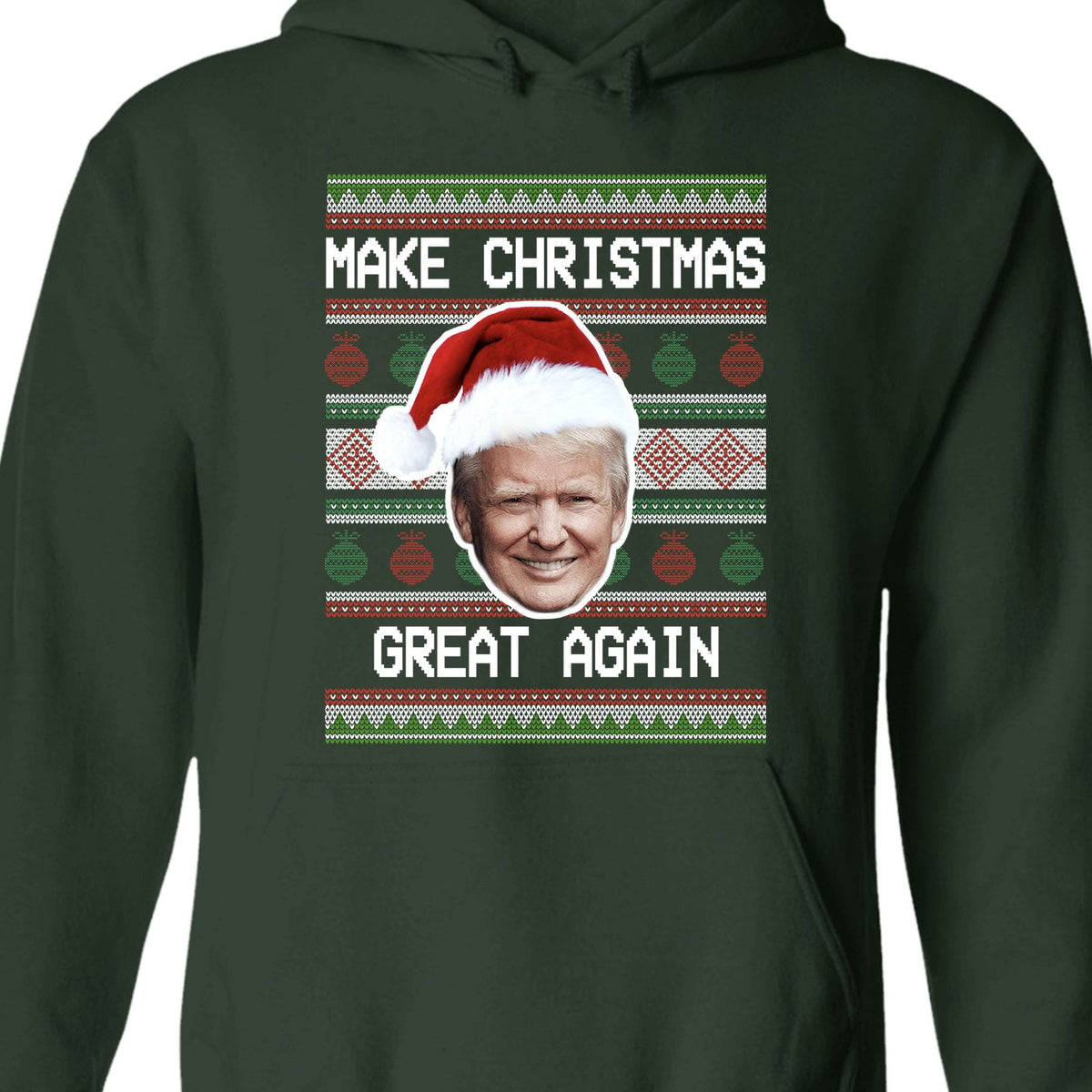 Make Christmas Great Again Ugly Sweater, Republican Shirt, Trump 2024 Sweatshirt, Trump Supporters Christmas Sweatshirt T1381 - GOP
