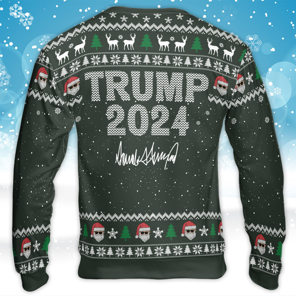 Funny trump christmas sweater online