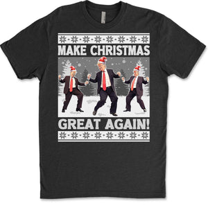 Make Christmas Great Again, Funny Trump Dancing Ugly Sweater, Trump 2024 Sweatshirt, Trump Supporters Christmas Sweatshirt T1383 - GOP