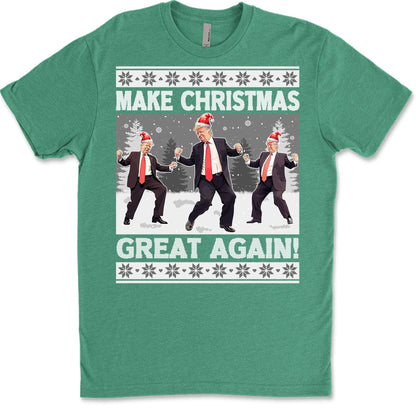 Make Christmas Great Again, Funny Trump Dancing Ugly Sweater, Trump 2024 Sweatshirt, Trump Supporters Christmas Sweatshirt T1383 - GOP