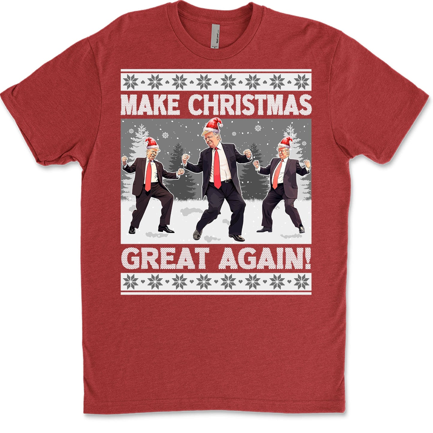 Make Christmas Great Again, Funny Trump Dancing Ugly Sweater, Trump 2024 Sweatshirt, Trump Supporters Christmas Sweatshirt T1383 - GOP