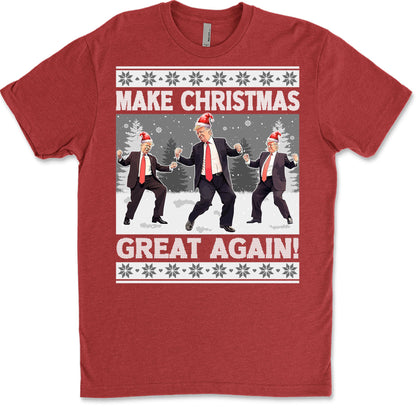 Make Christmas Great Again, Funny Trump Dancing Ugly Sweater, Trump 2024 Sweatshirt, Trump Supporters Christmas Sweatshirt T1383 - GOP
