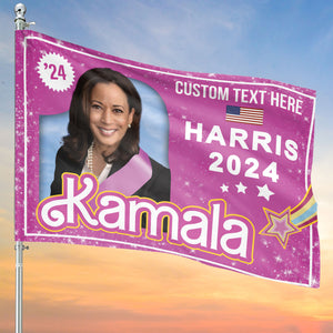 Kamala Harris 2024 Flag | Pink Kamala Harris Flag | Democrat Garden Flag House Flag T1481 - KH2