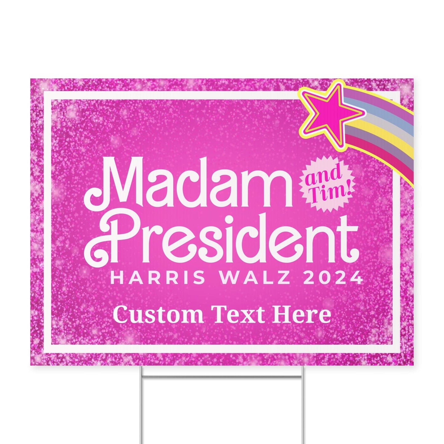 Harris Walz Madam President 2024 Yard Sign | Kamala Harris 2024 Yard Sign | Democrat Yard Sign T1385 - KH2
