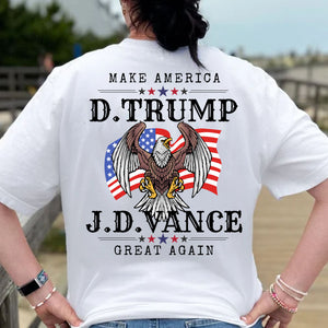 Trump Vance Make America Great Again Shirt | JD Vance Shirt | Election 2024 Shirt | Trump Supporters Backside Shirt Bright T1389 - GOP