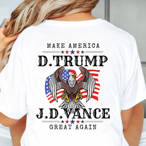 Trump Vance Make America Great Again Shirt | JD Vance Shirt | Election 2024 Shirt | Trump Supporters Backside Shirt Bright T1389 - GOP