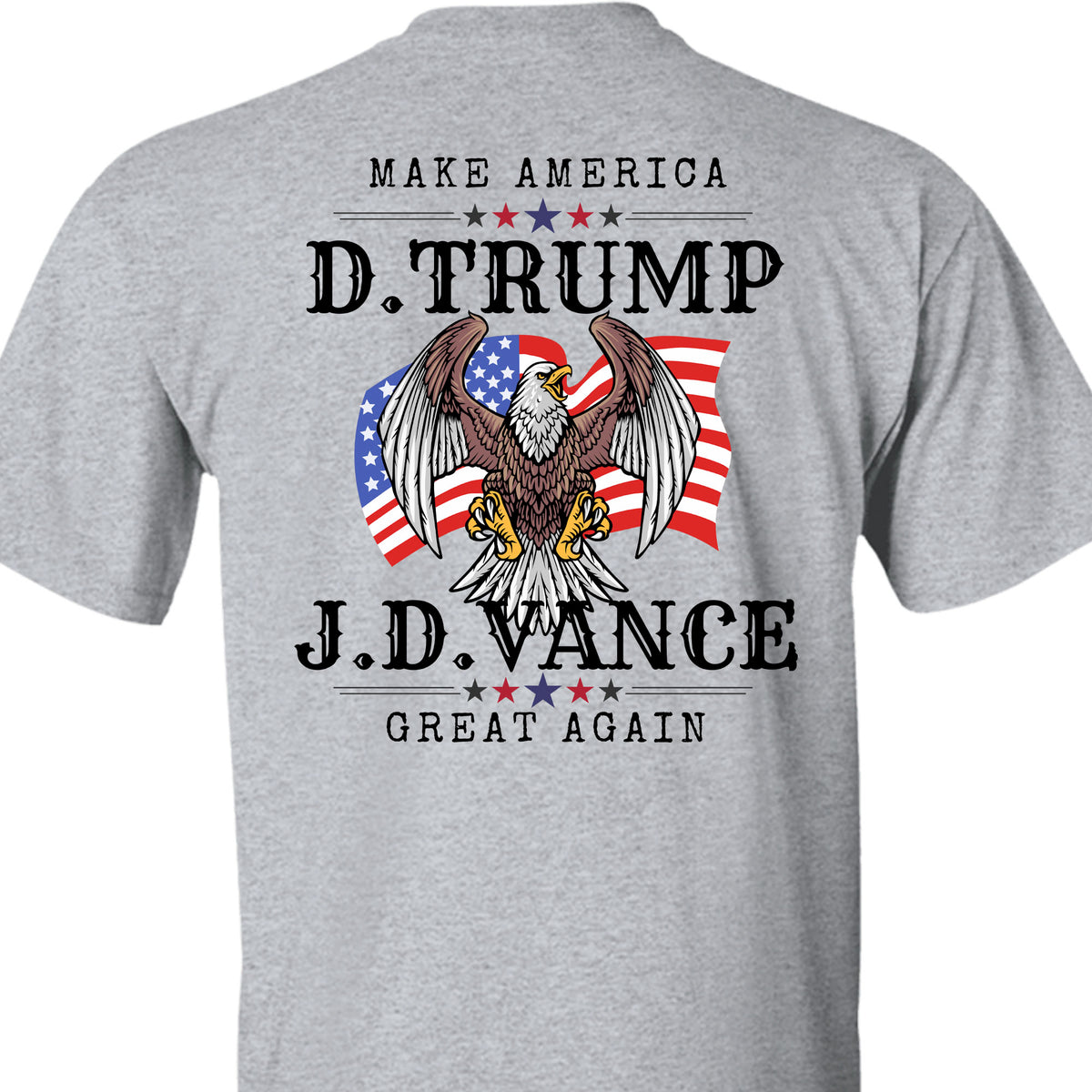 Trump Vance Make America Great Again Shirt | JD Vance Shirt | Election 2024 Shirt | Trump Supporters Backside Shirt Bright T1389 - GOP