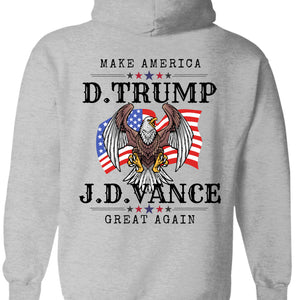 Trump Vance Make America Great Again Shirt | JD Vance Shirt | Election 2024 Shirt | Trump Supporters Backside Shirt Bright T1389 - GOP