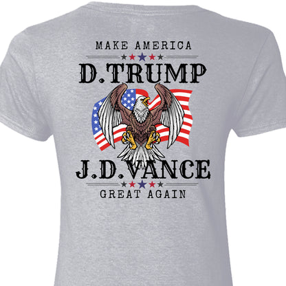 Trump Vance Make America Great Again Shirt | JD Vance Shirt | Election 2024 Shirt | Trump Supporters Backside Shirt Bright T1389 - GOP