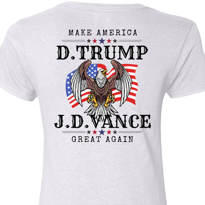 Trump Vance Make America Great Again Shirt | JD Vance Shirt | Election 2024 Shirt | Trump Supporters Backside Shirt Bright T1389 - GOP