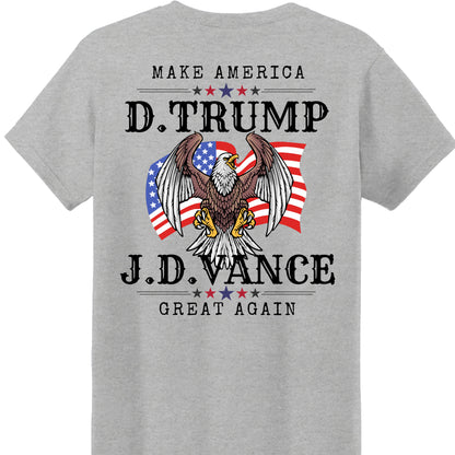 Trump Vance Make America Great Again Shirt | JD Vance Shirt | Election 2024 Shirt | Trump Supporters Backside Shirt Bright T1389 - GOP