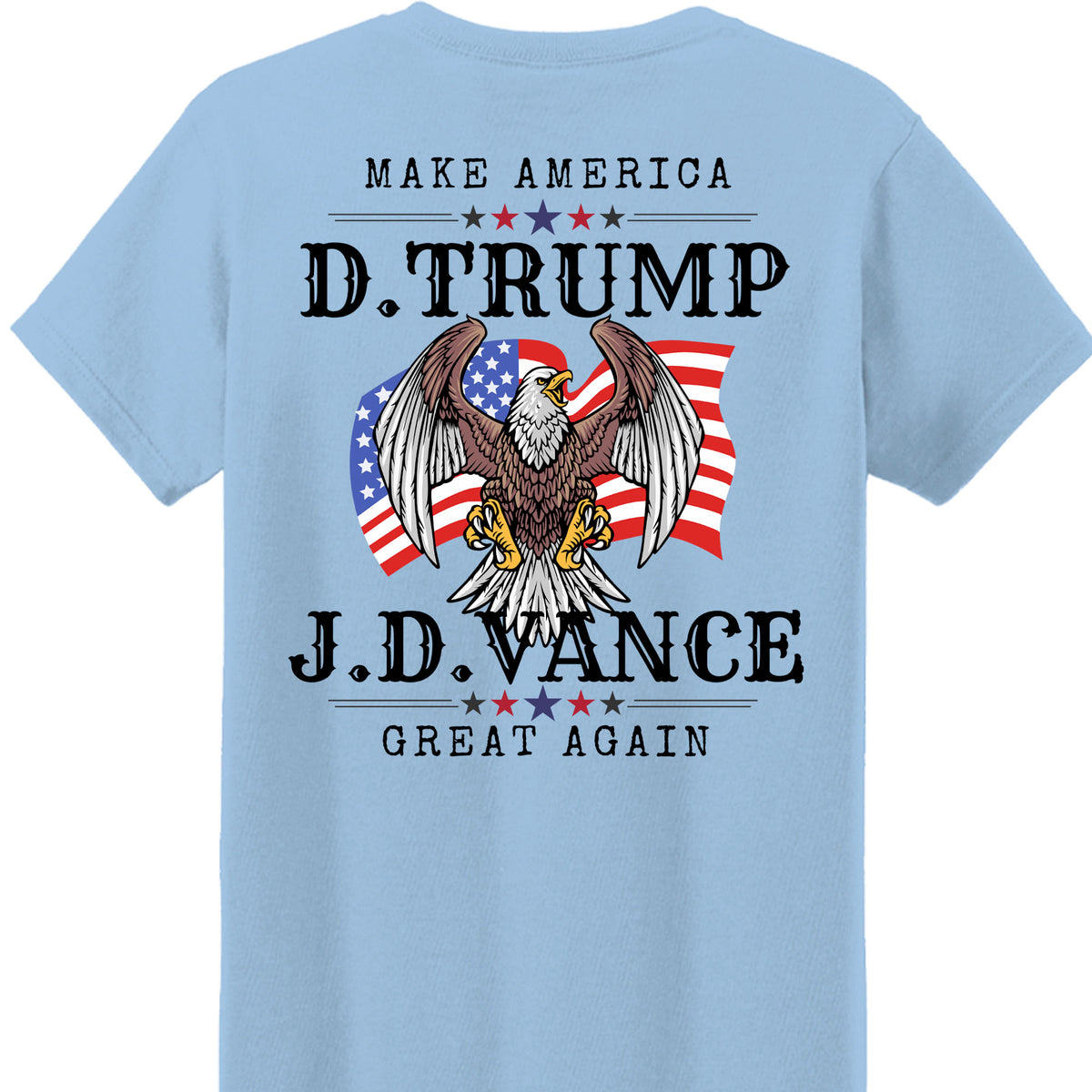 Trump Vance Make America Great Again Shirt | JD Vance Shirt | Election 2024 Shirt | Trump Supporters Backside Shirt Bright T1389 - GOP