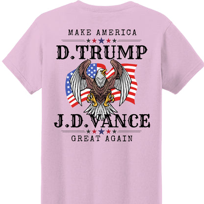 Trump Vance Make America Great Again Shirt | JD Vance Shirt | Election 2024 Shirt | Trump Supporters Backside Shirt Bright T1389 - GOP