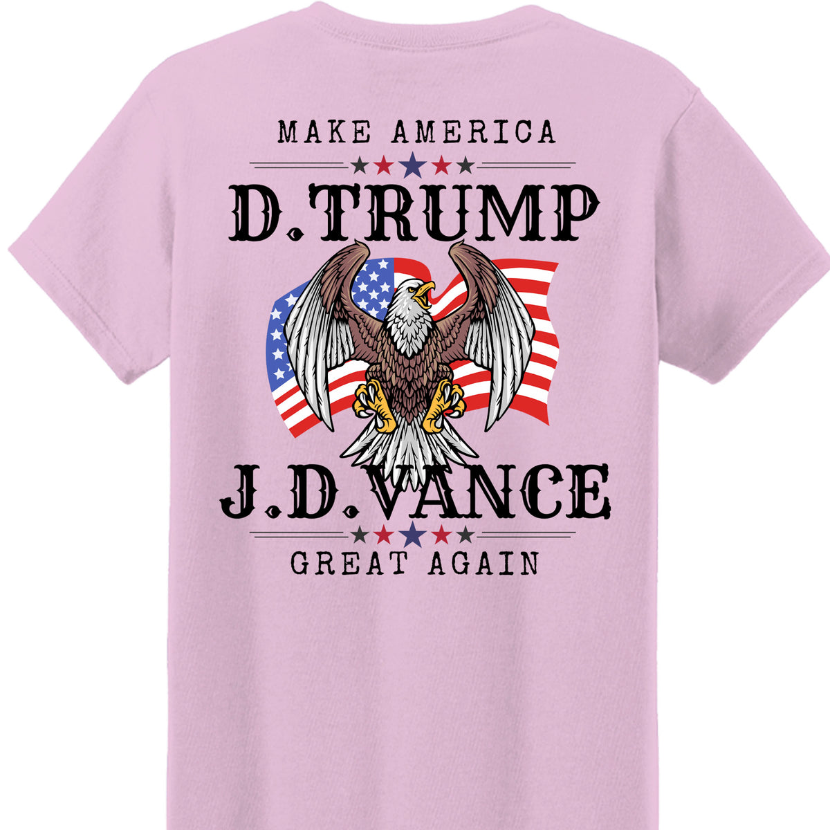 Trump Vance Make America Great Again Shirt | JD Vance Shirt | Election 2024 Shirt | Trump Supporters Backside Shirt Bright T1389 - GOP