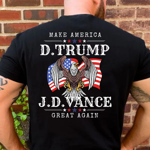 Trump Vance Make America Great Again Shirt | JD Vance Shirt | Election 2024 Shirt | Trump Supporters Backside Shirt Dark T1390 - GOP