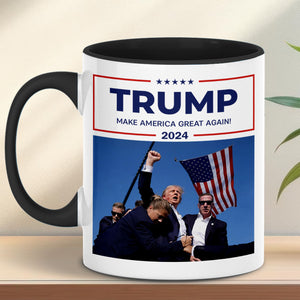 Trump Fight Never Surrender Coffee Mug | Trump Fight 2024 Mug | Trump Assassination Attempt Mug T1392 - GOP