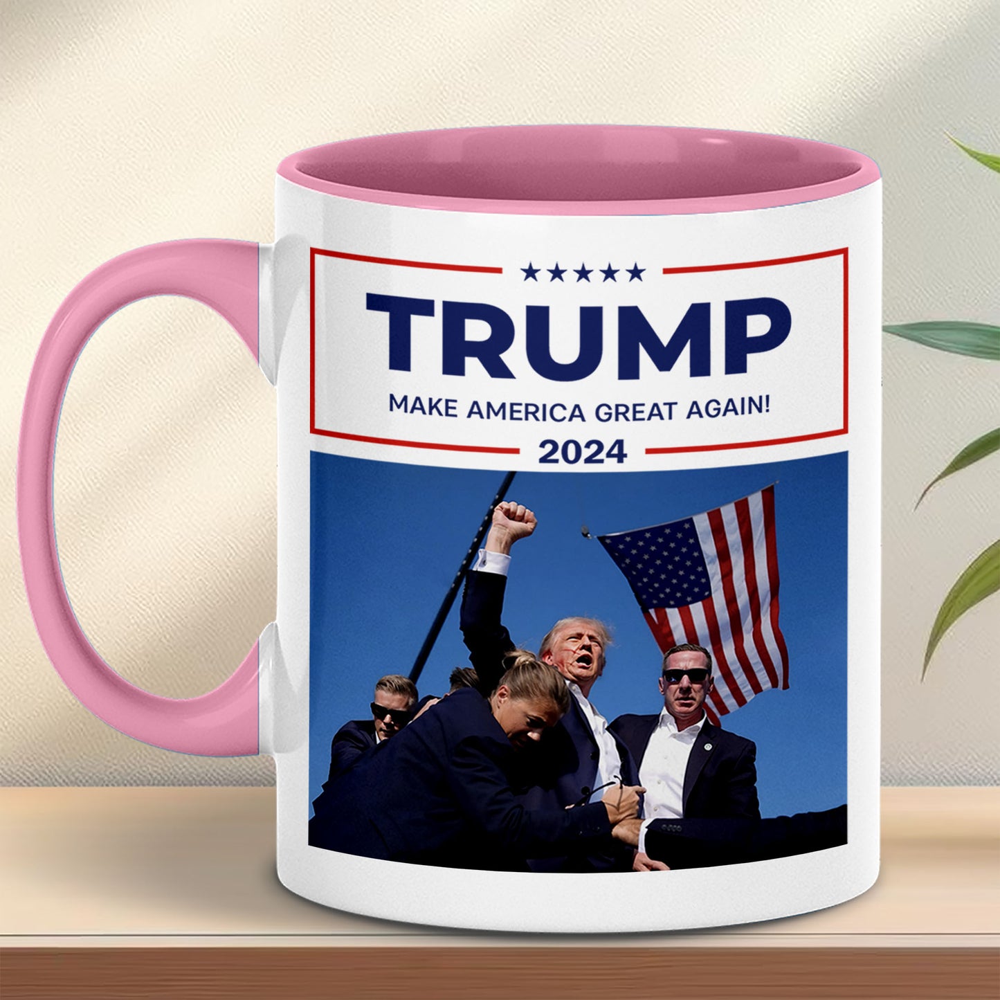 Trump Fight Never Surrender Coffee Mug | Trump Fight 2024 Mug | Trump Assassination Attempt Mug T1392 - GOP
