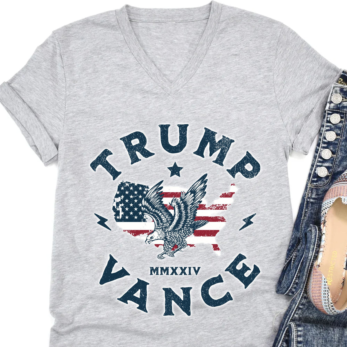 Trump Vance 2024 Shirt | Republican Shirt | Trump 2024 Shirt | Trump Supporters Shirt Bright T1396 - GOP