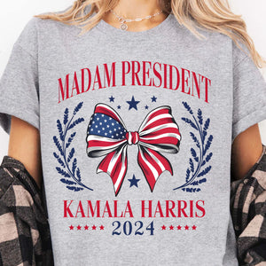 Madam President Shirt | Kamala Harris 2024 Shirt | Democrat Shirt Bright T1403 - KH2