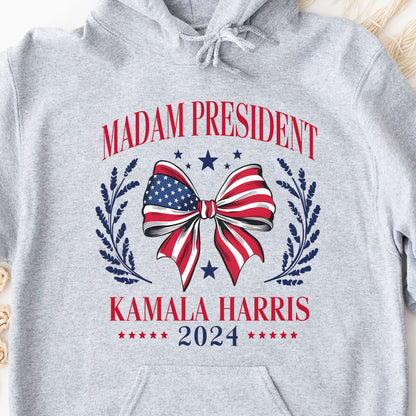 Madam President Shirt | Kamala Harris 2024 Shirt | Democrat Shirt Bright T1403 - KH2