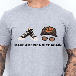 Make America Nice Again Harris Walz Shirt | Kamala Harris 2024 Shirt | Democrat Shirt Bright T1406 - KH2